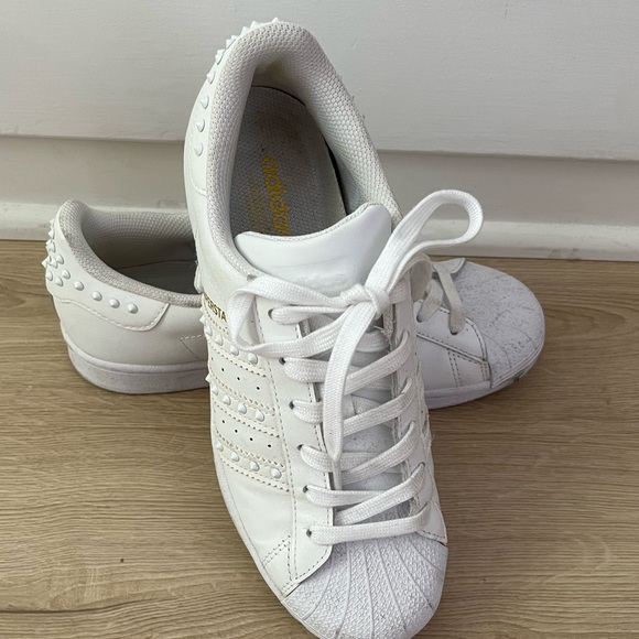 adidas | Shoes | Adidas Superstar Studded Rivets Womens Sneaker Sz 7 |  Poshmark